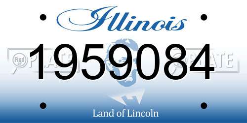 1959084 Illinois License Plate
