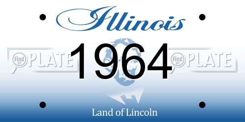 1964 Illinois License Plate