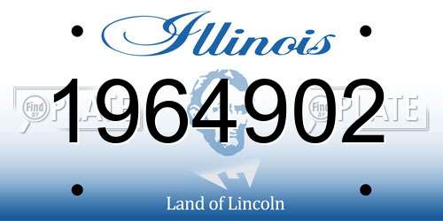 1964902 Illinois License Plate