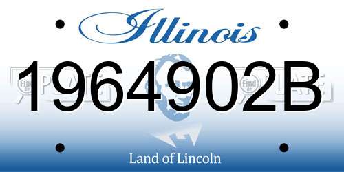 1964902B Illinois License Plate