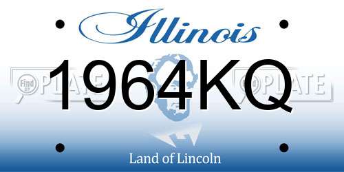 1964KQ Illinois License Plate