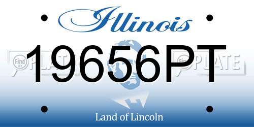19656PT Illinois License Plate