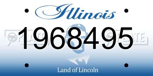 1968495 Illinois License Plate