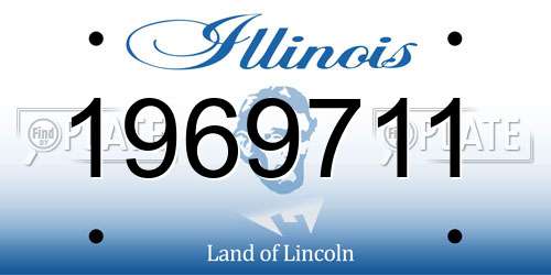 1969711 Illinois License Plate