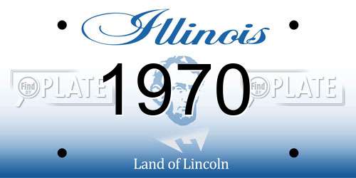 1970 Illinois License Plate