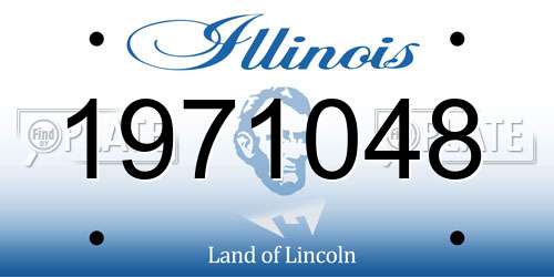 1971048 Illinois License Plate