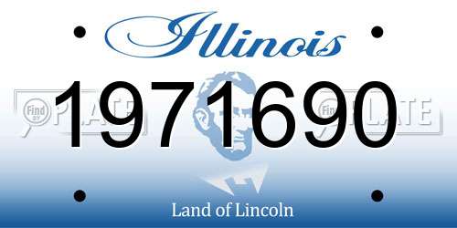 1971690 Illinois License Plate