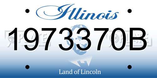 1973370B Illinois License Plate