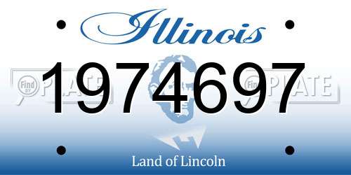 1974697 Illinois License Plate