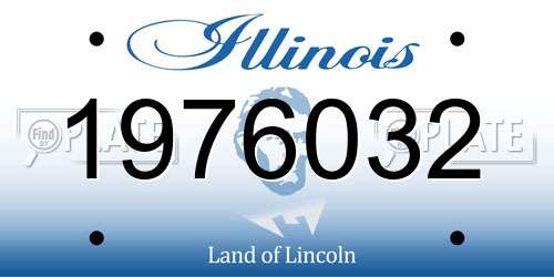1976032 Illinois License Plate