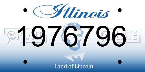 1976796 Illinois License Plate
