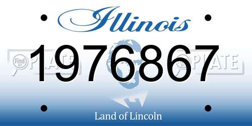 1976867 Illinois License Plate