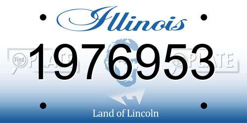 1976953 Illinois License Plate