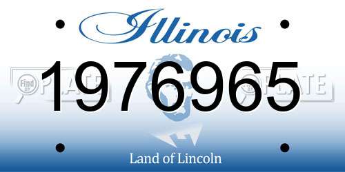 1976965 Illinois License Plate