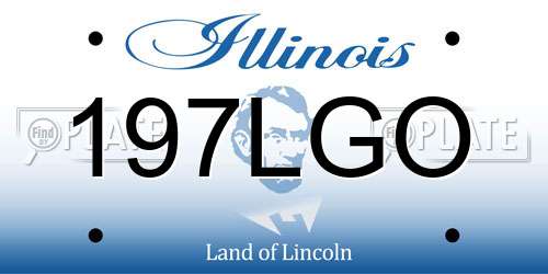 197LGO Illinois License Plate