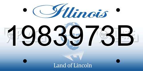 1983973B Illinois License Plate