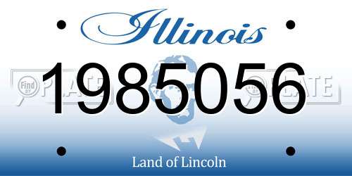 1985056 Illinois License Plate