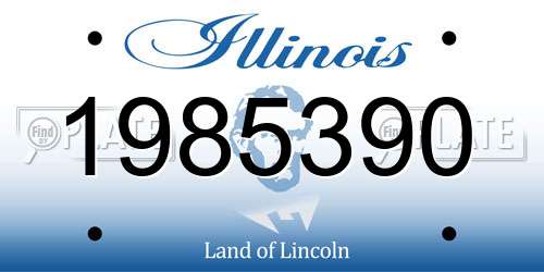 1985390 Illinois License Plate