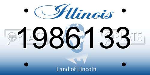 1986133 Illinois License Plate