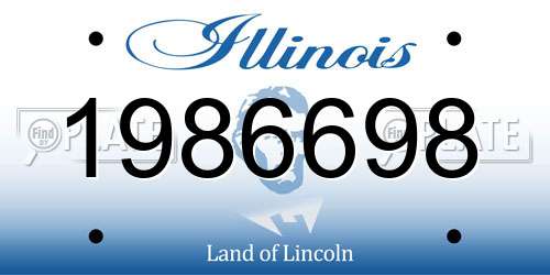 1986698 Illinois License Plate