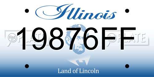 19876FF Illinois License Plate