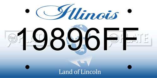 19896FF Illinois License Plate