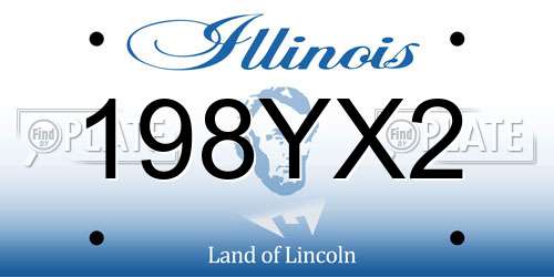 198YX2 Illinois License Plate