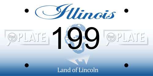 199 Illinois License Plate