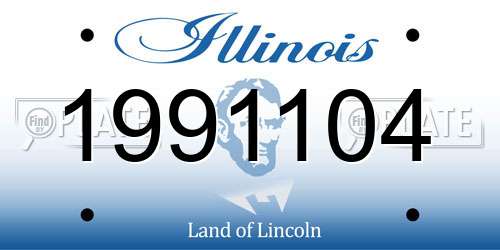 1991104 Illinois License Plate
