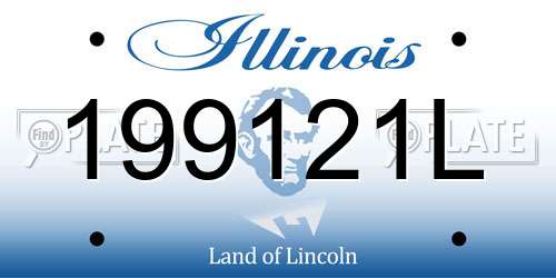 199121L Illinois License Plate