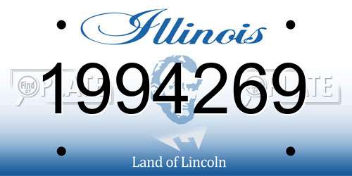 1994269 Illinois License Plate