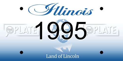 1995 Illinois License Plate