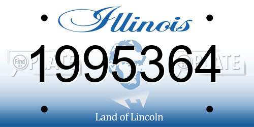 1995364 Illinois License Plate