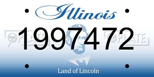 1997472 Illinois License Plate
