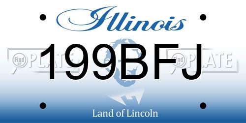 199BFJ Illinois License Plate