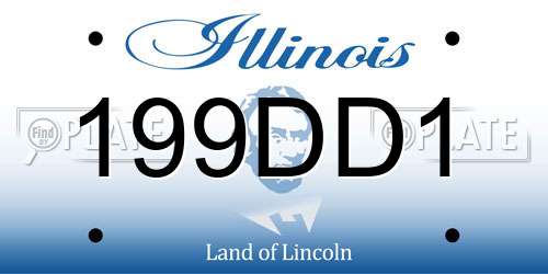 199DD1 Illinois License Plate