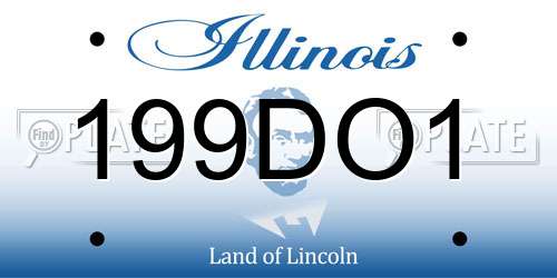 199DO1 Illinois License Plate