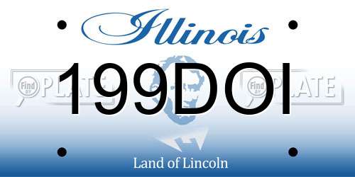 199DOI Illinois License Plate