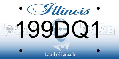 199DQ1 Illinois License Plate
