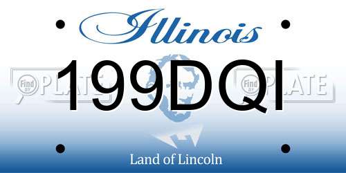 199DQI Illinois License Plate