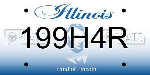 199H4R Illinois License Plate