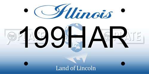 199HAR Illinois License Plate