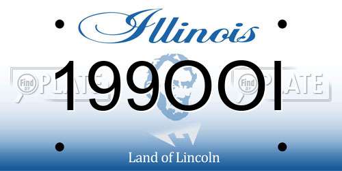 199OOI Illinois License Plate