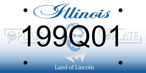 199Q01 Illinois License Plate