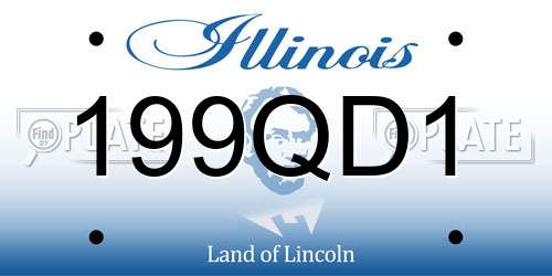 199QD1 Illinois License Plate