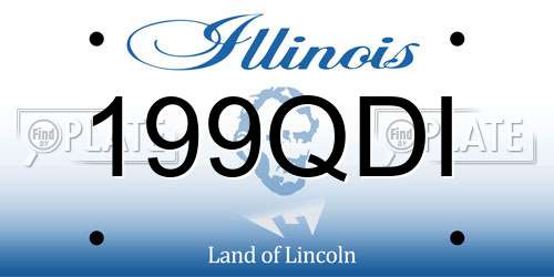 199QDI Illinois License Plate