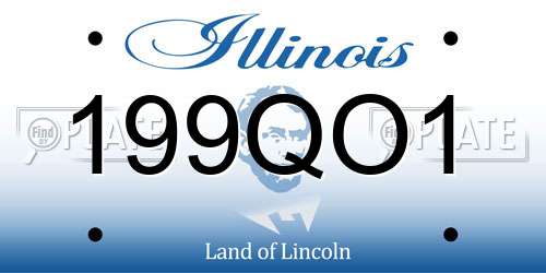 199QO1 Illinois License Plate