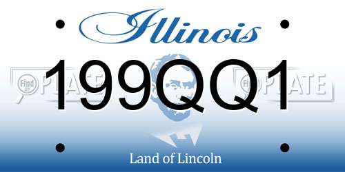 199QQ1 Illinois License Plate