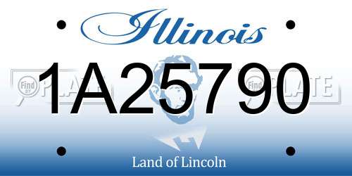 1A25790 Illinois License Plate