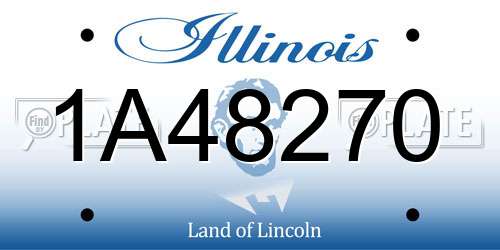 1A48270 Illinois License Plate